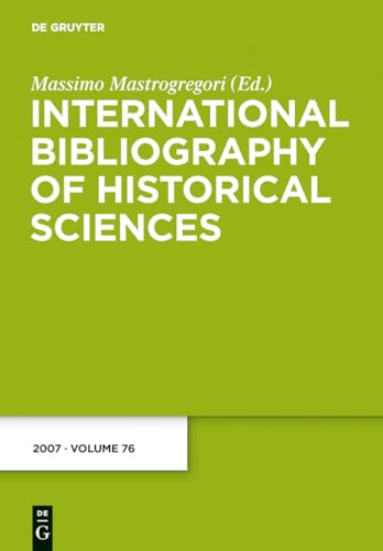 Stock image for International Bibliography of Historical Sciences / 2007 for sale by Buchpark