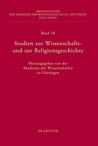 9783110251753: Studien zur Wissenschafts- und zur Religionsgeschichte: 10 (Abhandlungen der Akademie der Wissenschaften Zu Gttingen. N)