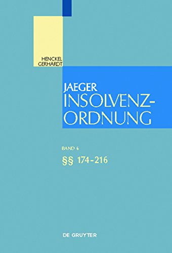 Beispielbild fr Insolvenzordnung. Grokommentar:  174-216 (Grokommentare der Praxis) zum Verkauf von Buchmarie