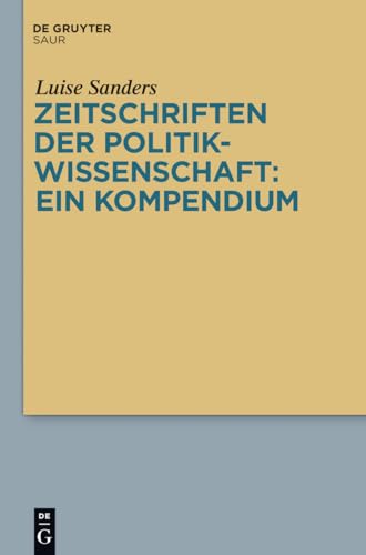 9783110268409: Zeitschriften Der Politikwissenschaft: Ein Kompendium (German Edition)