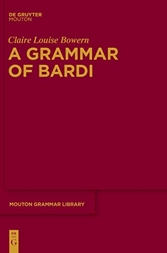 Imagen de archivo de A Grammar of Bardi a la venta por Buchpark