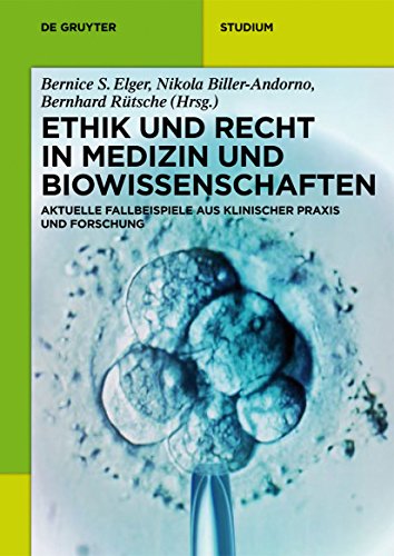 Stock image for Ethik und Recht in Medizin und Biowissenschaften: Aktuelle Fallbeispiele aus klinischer Praxis und Forschung (De Gruyter Studium) (German Edition) for sale by Lucky's Textbooks