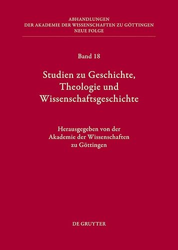 Stock image for studien zu geschichte,theologie und wissenschaftsgeschichte for sale by Antiquariat Walter Nowak