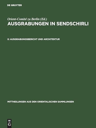 9783110286533: Ausgrabungsbericht Und Architektur: 12 (Mittheilungen Aus Den Orientalischen Sammlungen)