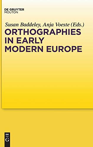 Imagen de archivo de Orthographies in Early Modern Europe a la venta por Buchpark