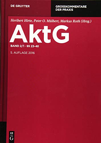 Stock image for Aktiengesetz:  23-40 for sale by Revaluation Books