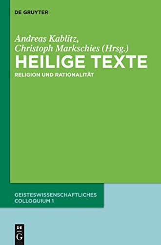 9783110296587: Heilige Texte: Religion Und Rationalitt. Geisteswissenschaftliches Colloquium 1