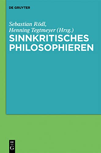 Stock image for Sinnkritisches Philosophieren for sale by Ria Christie Collections