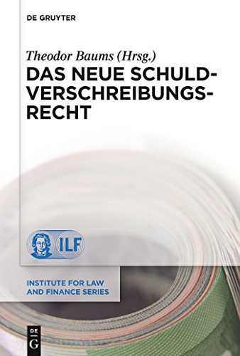 Stock image for Das neue Schuldverschreibungsrecht (Institute for Law and Finance Series, Band 11) for sale by medimops