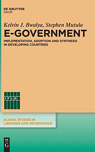 Stock image for E-Government (Global Studies in Libraries and Information) for sale by Mispah books