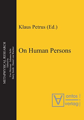 9783110324396: On Human Persons: 1