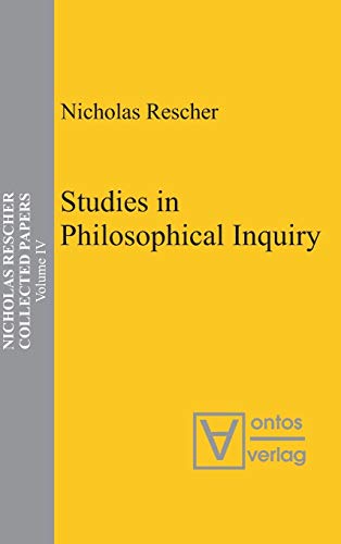 Studies in Philosophical Inquiry (9783110325379) by Rescher, Nicholas