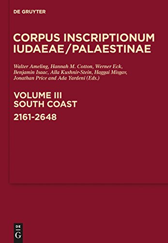 Imagen de archivo de South Coast 2161-2648: A Multi-lingual Corpus of the Inscriptions from Alexander to Muhammad: Vol 3 a la venta por Revaluation Books