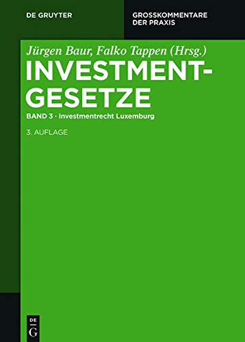 9783110354515: Investmentrecht Luxemburg