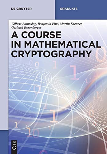 Stock image for A Course in Mathematical Cryptography (De Gruyter Textbook) for sale by Lucky's Textbooks