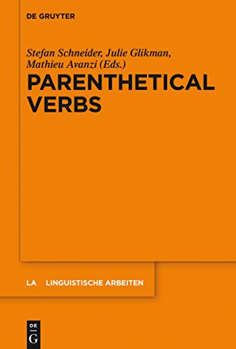 Stock image for Parenthetical Verbs for sale by Ria Christie Collections