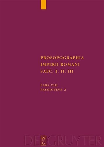 Prosopographia Imperii Romani Saec I, II, III.: (U/V-Z) - Werner Eck