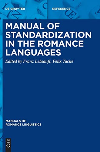 Stock image for Manual of Standardization in the Romance Languages for sale by Buchpark