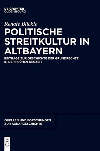 Stock image for Politische Streitkultur in Altbayern for sale by Ria Christie Collections