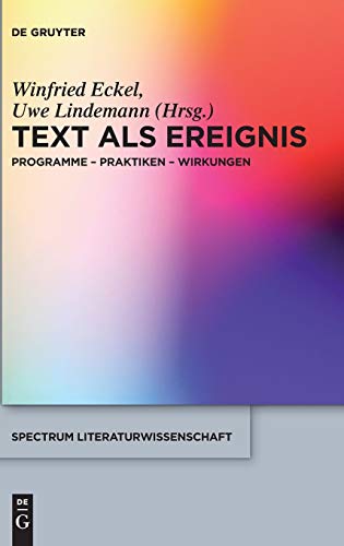 Stock image for Text als Ereignis for sale by Ria Christie Collections