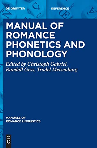 Stock image for Manual of Romance Phonetics and Phonology for sale by Buchpark