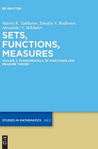 9783110550092: Fundamentals of Functions and Measure Theory: 68/2