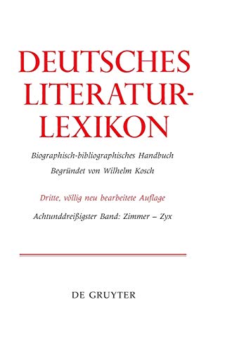 Stock image for Deutsches Literatur-Lexikon / Zimmer - Zyrl for sale by Buchpark