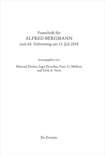 Stock image for Festschrift fr Alfred Bergmann zum 65. Geburtstag am 13. Juli 2018 for sale by Revaluation Books