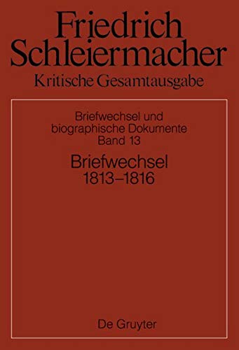 9783110618792: Briefwechsel 1813-1816: Briefe 3931-4320