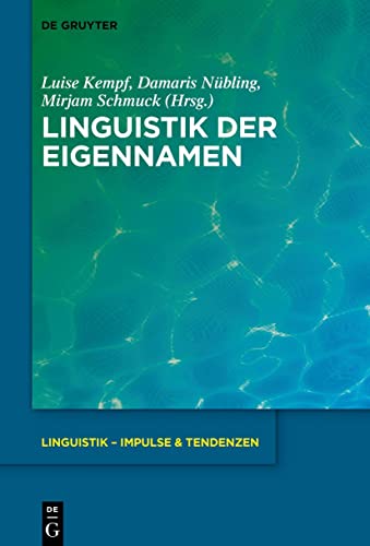 Stock image for Linguistik der Eigennamen for sale by Ria Christie Collections