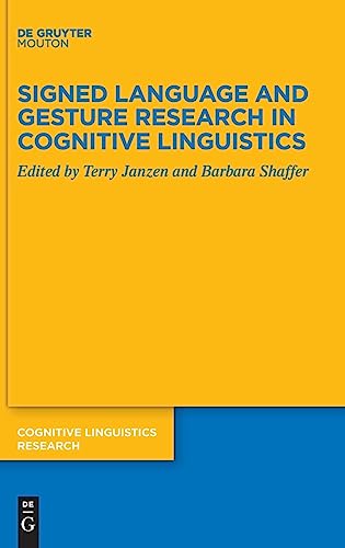 Beispielbild fr Signed Language and Gesture Research in Cognitive Linguistics zum Verkauf von Buchpark