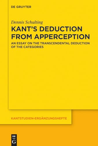 Stock image for Kant's Deduction From Apperception for sale by Chiron Media