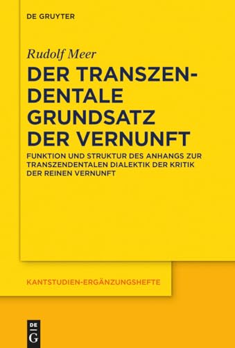 Stock image for Der transzendentale Grundsatz der Vernunft for sale by Chiron Media