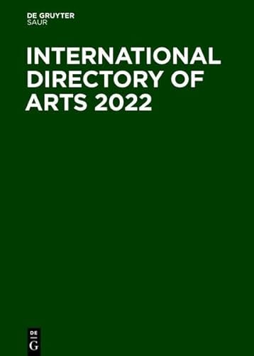 9783110726749: International Directory of Arts 2022