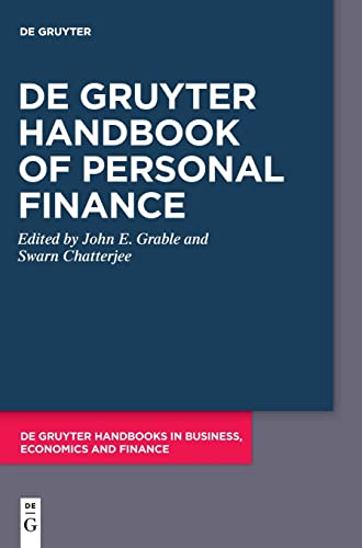 Stock image for De Gruyter Handbook of Personal Finance for sale by PBShop.store US