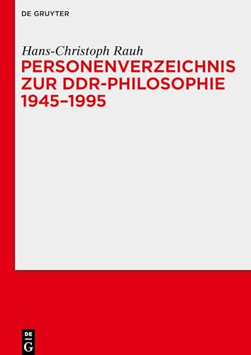 Stock image for Personenverzeichnis zur DDR-Philosophie 1945?1995 (German Edition) for sale by Lucky's Textbooks