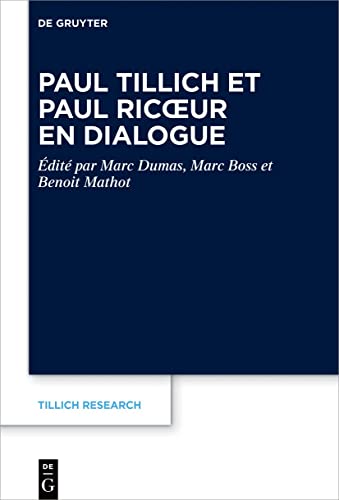 9783110757736: Paul Tillich Et Paul Ricoeur En Dialogue