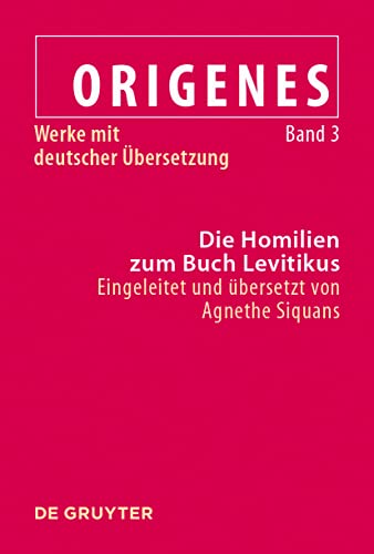 Beispielbild fr Die Homilien zum Buch Levitikus zum Verkauf von ISD LLC