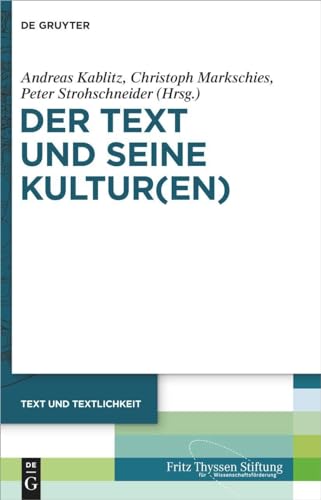 Imagen de archivo de Der Text Und Seine Kulturen -Language: German a la venta por GreatBookPrices