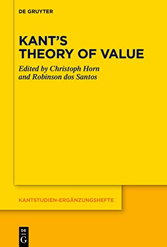 Beispielbild fr Kant's Theory of Value zum Verkauf von Blackwell's