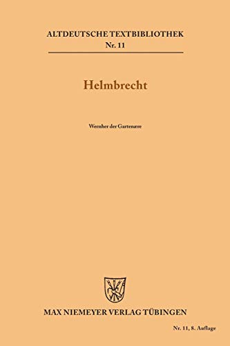 Stock image for Helmbrecht (Altdeutsche Textbibliothek, 11) (German Edition) for sale by Lucky's Textbooks