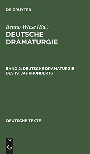 Beispielbild fr Deutsche Dramaturgie Des 19. Jahrhunderts zum Verkauf von Ammareal