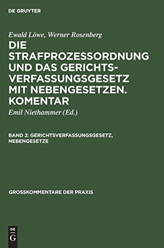 Stock image for Gerichtsverfassungsgesetz, Nebengesetze Grokommentare Der Praxis for sale by PBShop.store US