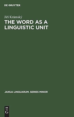 Imagen de archivo de The word as a linguistic unit a la venta por Buchpark