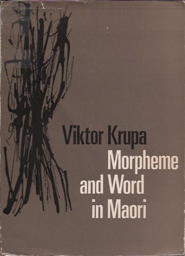 Beispielbild fr Morpheme and Word in Maori (Janua Linguarum. Series Practica) zum Verkauf von dsmbooks