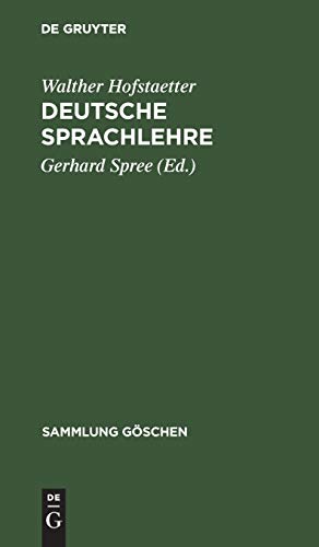 9783111009735: Deutsche Sprachlehre: 20 (Sammlung Gschen)