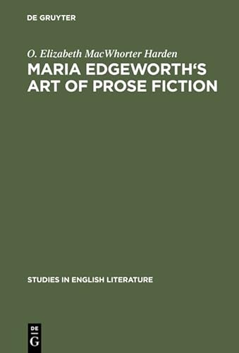 Imagen de archivo de Maria Edgeworth's Art of prose fiction a la venta por Ria Christie Collections