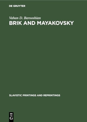 9783111034058: Brik and Mayakovsky