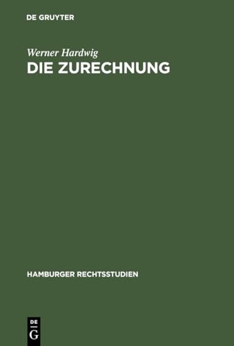 Imagen de archivo de Die Zurechnung a la venta por Ria Christie Collections