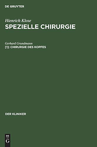 Stock image for Chirurgie des Kopfes Kliniker for sale by PBShop.store US